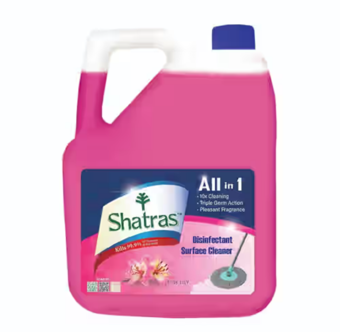 Zepto - Shatras Pink Lily Disinfectant Surface & Floor Cleaner Liquid - 5 L