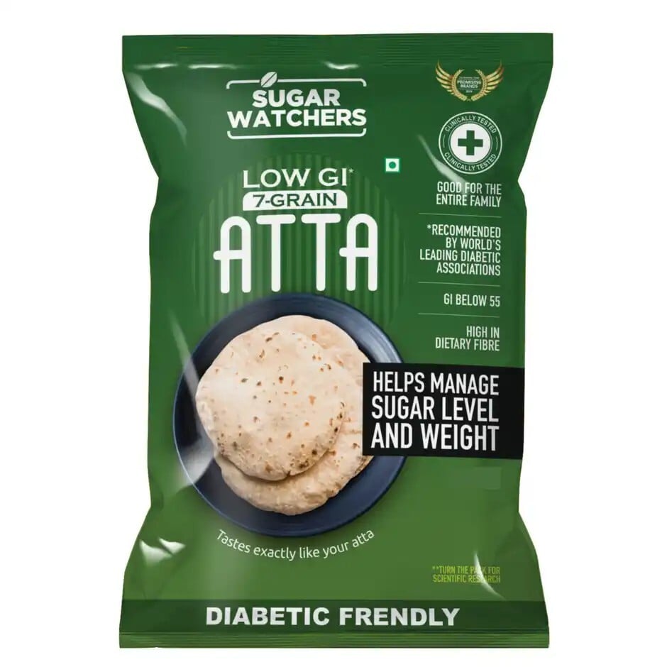 Zepto: Sugar Watchers Low GI 7 Grain Atta 5kg - (Location Specific)