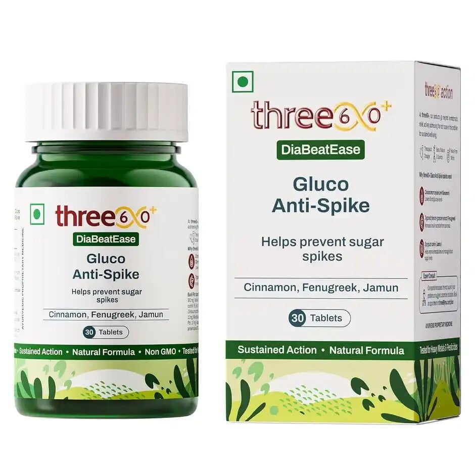 Zepto - Up to 93% off on three60+ Diabeatease Gluco Anti-Spike Tablets & Vlado's Himalayan Organics products