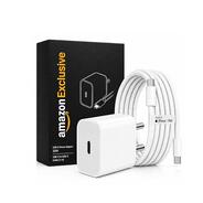 20W Charger with Type C to C Cable [MFi-Certified, 6 Months Warranty*] for iPhone Charger with Nylon Braided Cable Compatible with iPhone17,16,15,Air Pro Max Plus Series, iPad & Other Devices