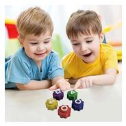 Storio Toys Gonggi Game Set, Stones Plastic Playing Pieces with Storage Case, Squad Traditional Korean Game 1 Set