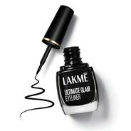 Lakme Ultimate Glam Eye Liner, Semi Matte, Quick drying, Water resistant & Smudgeproof Eye Liner, Black, 9ml