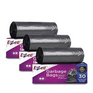 Ezee Live Life Ezee Way Black Garbage Bags for Dustbin|90 Pcs|Medium 19 X 21 Inches|30 Pcs X Pack of 3, 3 count