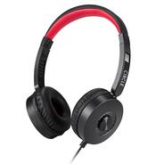 Circle Xplode 101 Wired On-Ear Headphones with Mic – 40mm Neodymium Drivers, 3.5mm Single Pin, Inline Volume Control, Soft Cushion
