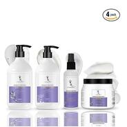LA’BANGERRY Keratin Protein Hair Care Combo | Shampoo, Conditioner, Mask & Serum | Enriched with Almond Oil, Eucalyptus & Jojoba Oil for Smooth, Strong & Shiny Hair (Pack Of 4)
