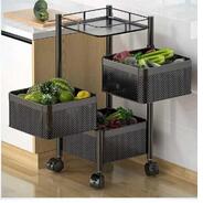 Rasvesh Multi-Purpose Trolley Storage Organizer and Kitchen Accessories Items for Kitchen Storage Rack Square Design