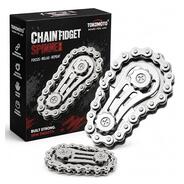 Bike Chain Gear Fidget Spinner Metal Chain Fidget Toy | Stress Anxiety Relief
