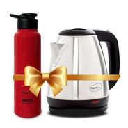 Pigeon 1.5 litre Hot Kettle and Stainless Steel Water Bottle Combo @616