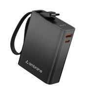 Ambrane 10000 mAh 22.5 W Ultra Compact Pocket Size Power Bank (Black, Lithium Polymer, Power Delivery 3.0, Quick Charge
