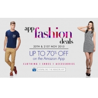 Amazon App Fashion Deals 20 - 21st Nov - Upto 70% OFF o